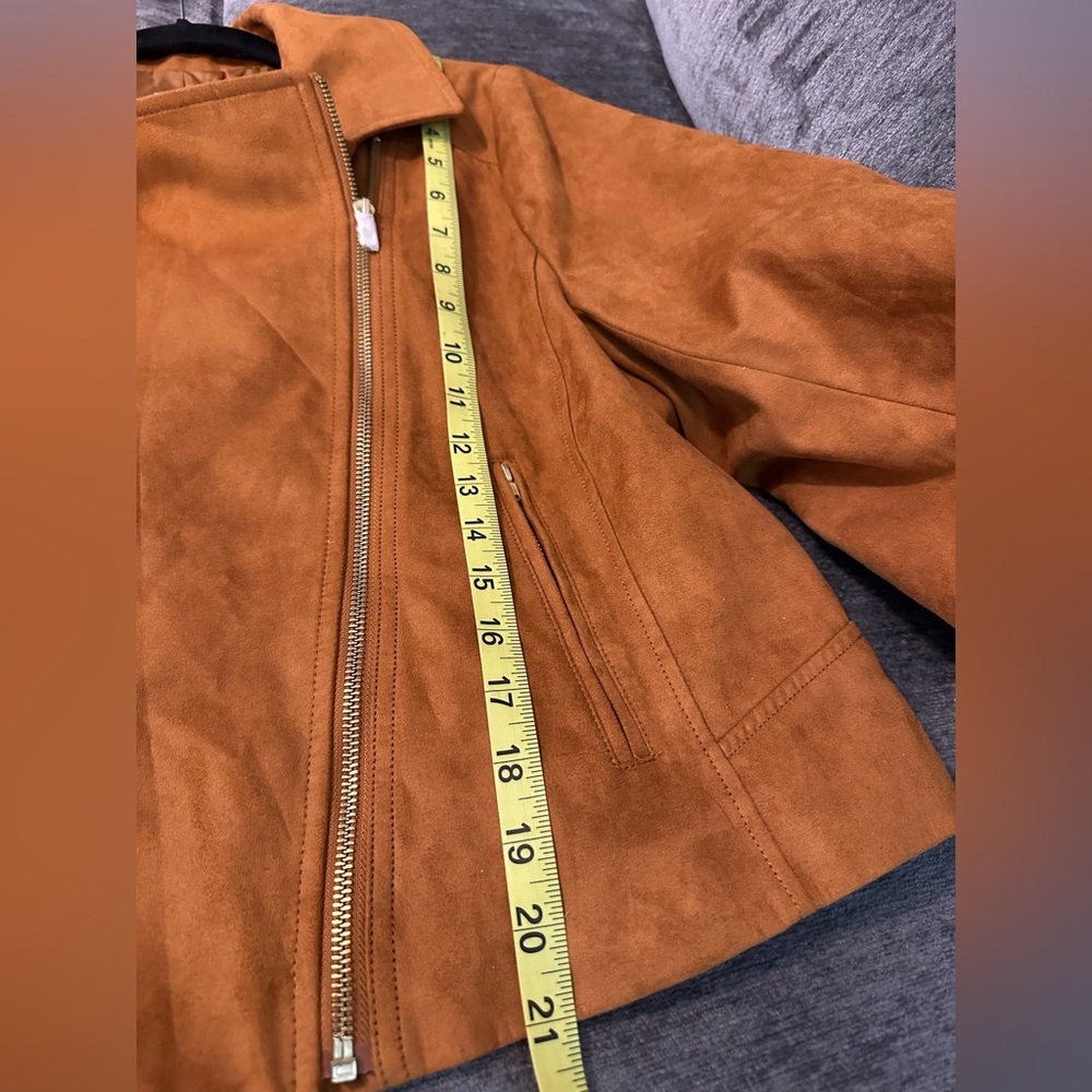 NWT J. Crew Faux-Suede Moto Jacket Large - Picture 6 of 8